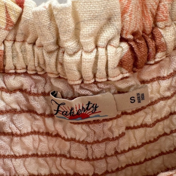 Faherty Ramona Floral Dress In Warm Jicaro Island Small - Picture 3 of 7